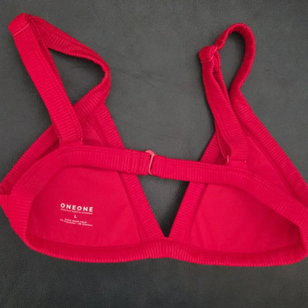 Oneone Bold Red Bikini Set  ***Please Note***              (M Bottoms) (Lg Top) - Picture 7 of 11